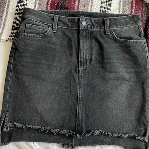 Black jean skirt